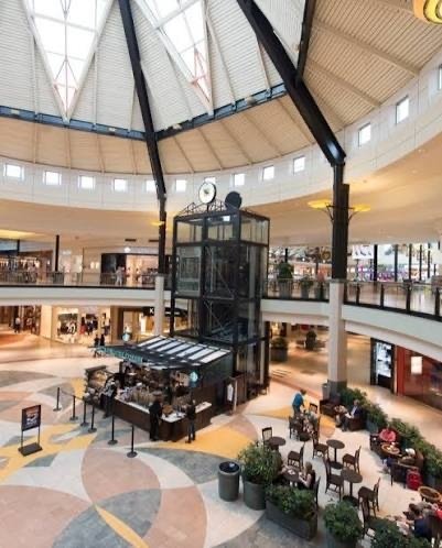 Center Court dome and glass elevator