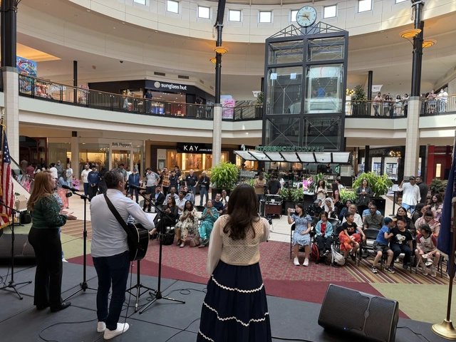 View from Center Court stage during a live event