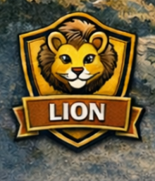 Lion badge