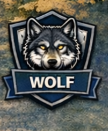 Wolf badge