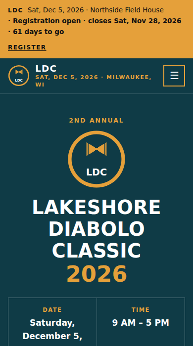 Home page of the diabolo contest demo site
